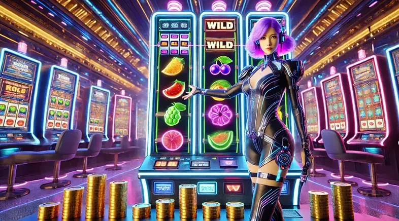 Layar reel slot mobile dengan simbol wild dan scatter