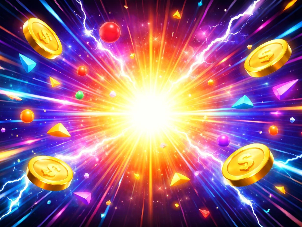 Tampilan visual permainan slot RPZZZ dengan reel dan simbol berwarna